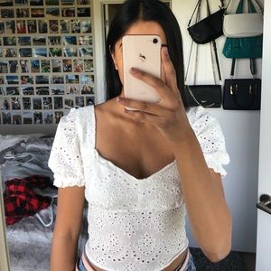 Sweetheart neck blouse